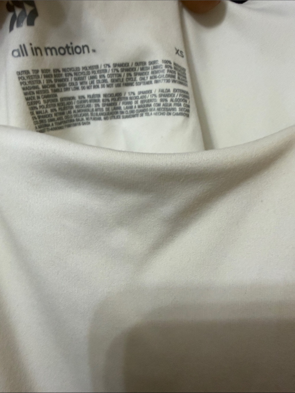 all in motion White Pleated Tank Dress - Picture 4 of 4